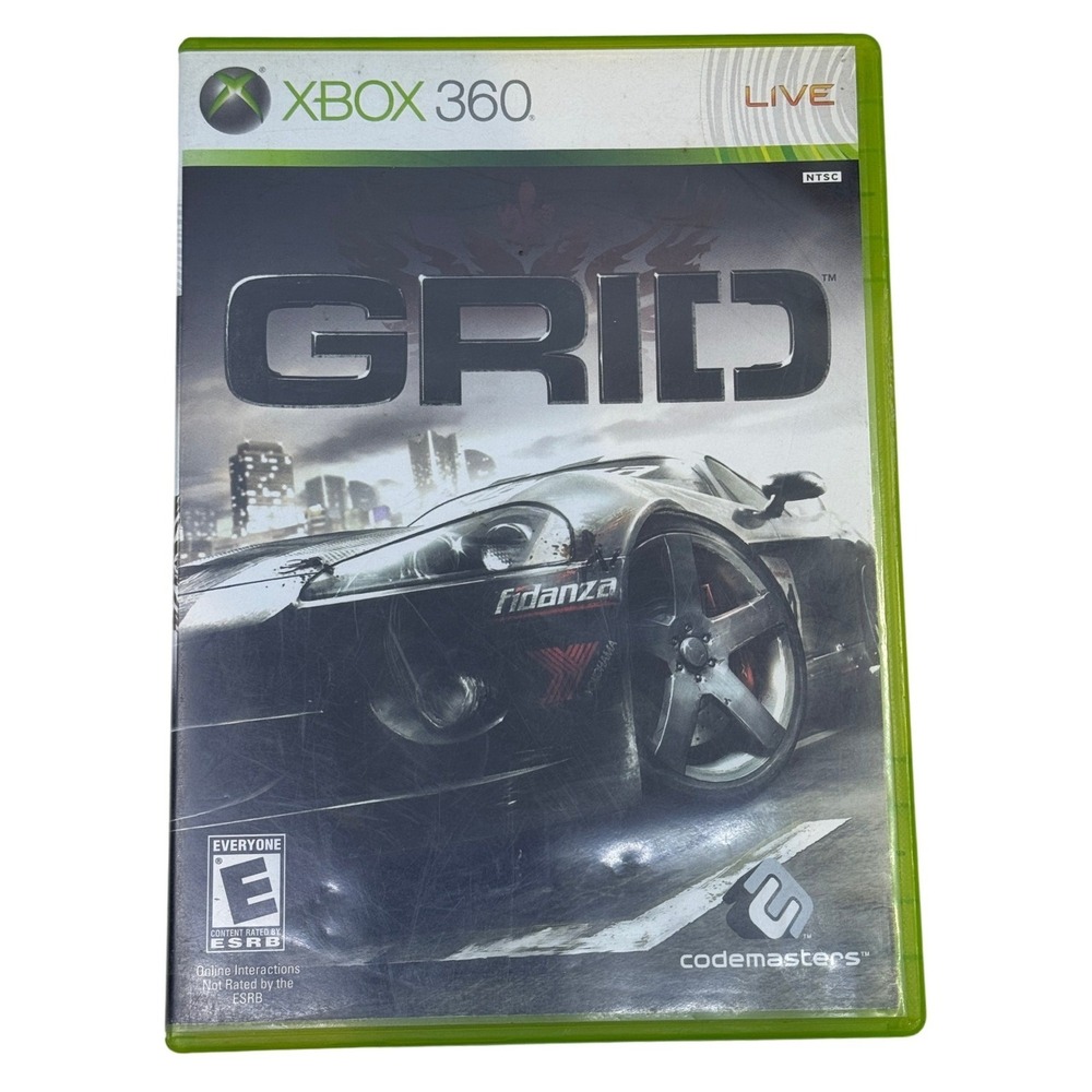 GRID Codemasters Xbox 360 Racing Game NTSC Complete with Manual‎